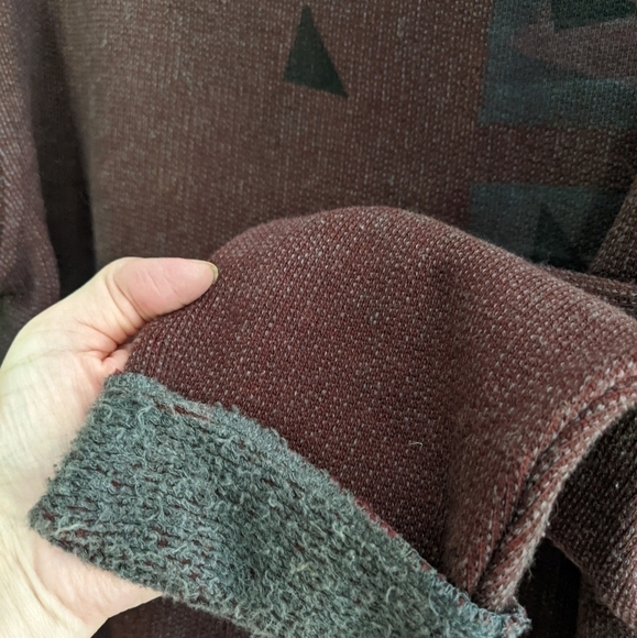 Vintage 90s Mod O Doc Top Burgundy Long Sleeve Fleece Interior - Picture 8 of 8